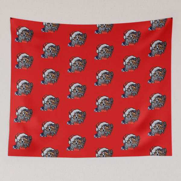 Item preview, Papillon Dog Santa over Red designed and sold by Amanda A. Anthony.