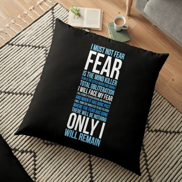 Litany Against Fear (long) Floor Pillow