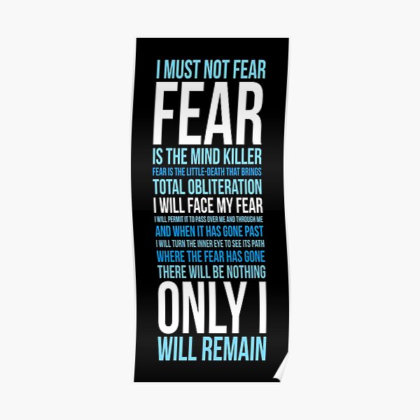 Litany Against Fear (long) Poster