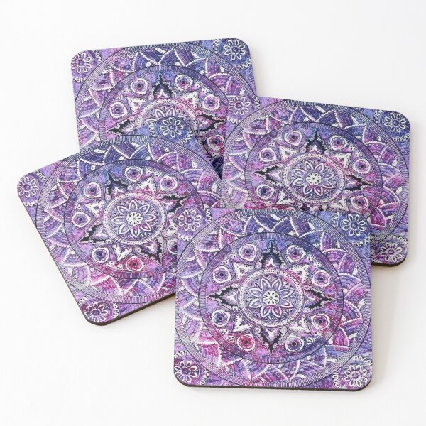 Item preview, Purple circular mandala flower designed and sold by soniaaseguin.