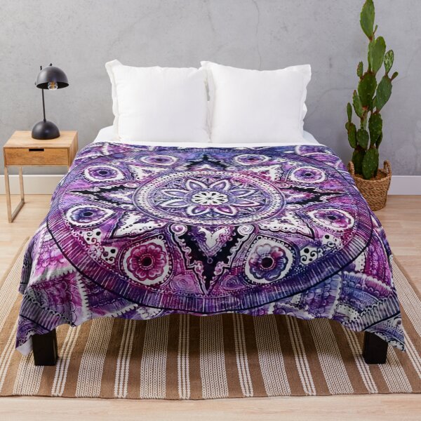 Item preview, Purple circular mandala flower designed and sold by soniaaseguin.