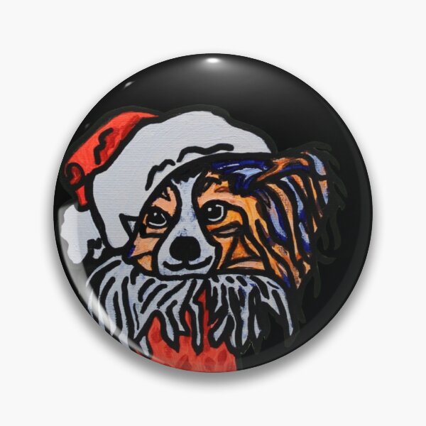 Item preview, Papillon Dog Santa over Black designed and sold by Amanda A. Anthony.