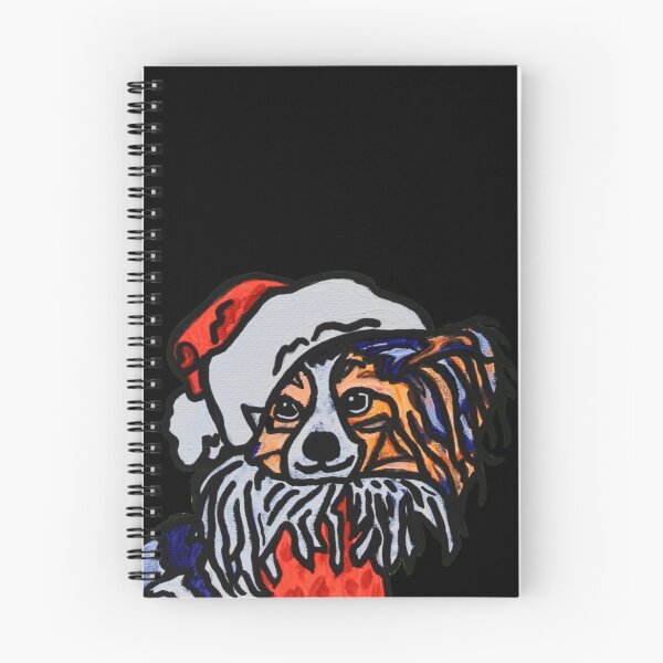 Item preview, Papillon Dog Santa over Black designed and sold by Amanda A. Anthony.