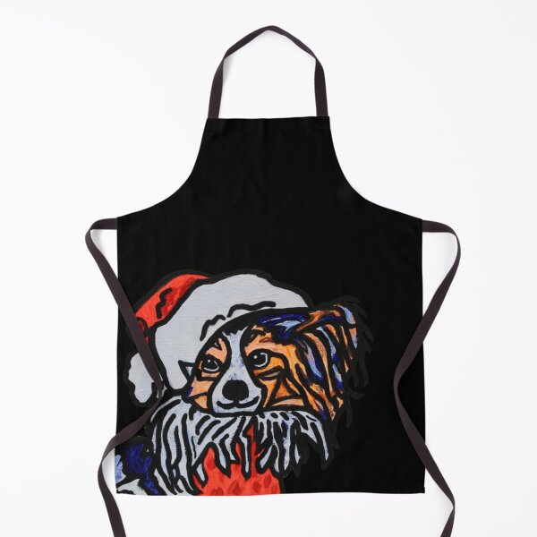 Item preview, Papillon Dog Santa over Black designed and sold by Amanda A. Anthony.