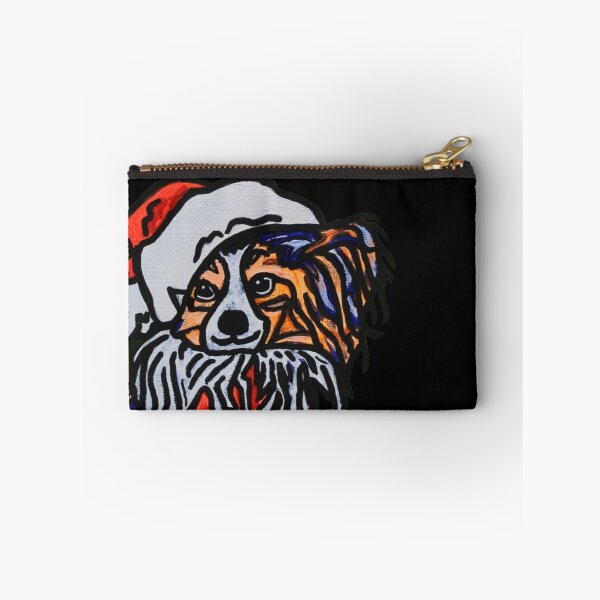 Item preview, Papillon Dog Santa over Black designed and sold by Amanda A. Anthony.