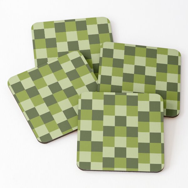 Item preview, Green Checkers designed and sold by kafeonbubble.