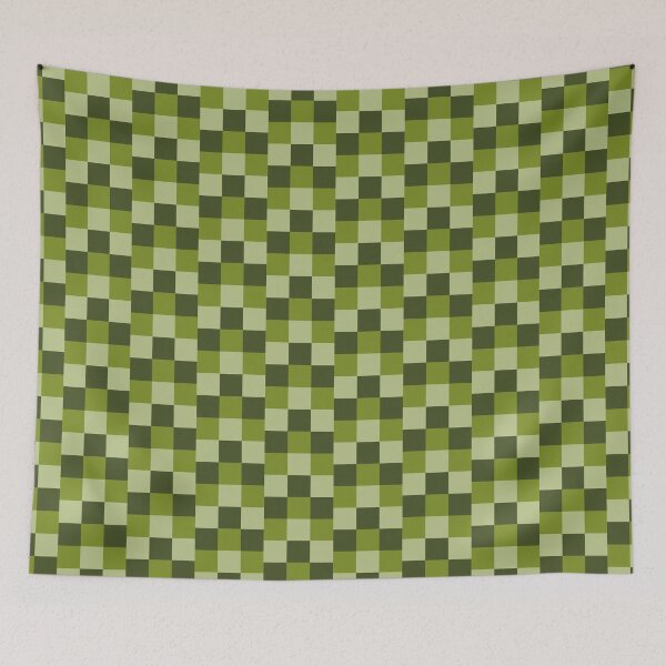 Item preview, Green Checkers designed and sold by kafeonbubble.