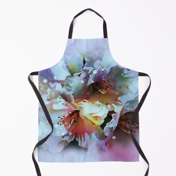 Item preview, Apple blossoms in an abstract design 1 designed and sold by harietteh.
