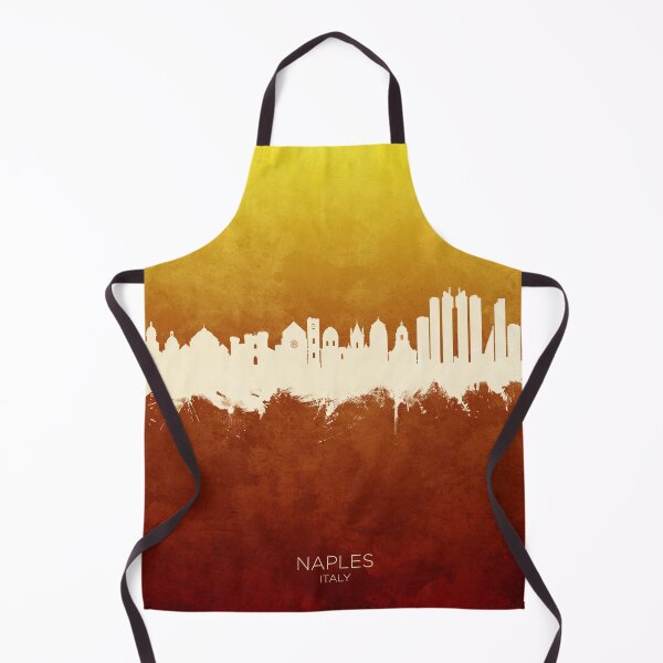 Aperçu de l'œuvre Naples Italy Skyline créée et vendue par ArtPrints.