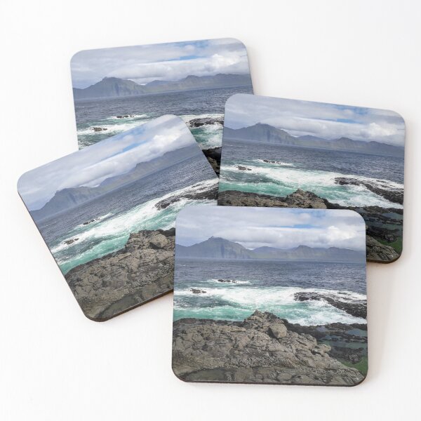 Item preview, Dramatic landscape Fog Sea view Faroe Islands designed and sold by Tanja Dianova.