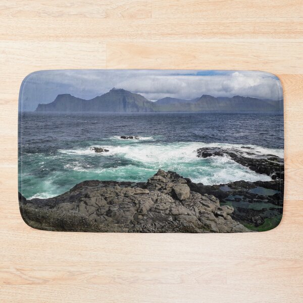 Item preview, Dramatic landscape Fog Sea view Faroe Islands designed and sold by Tanja Dianova.