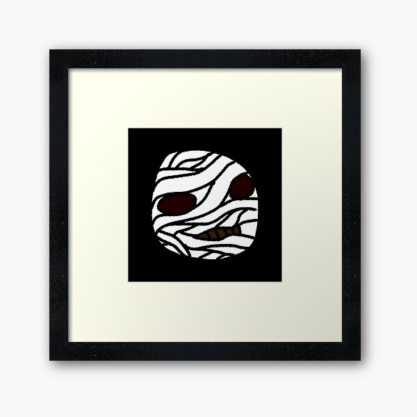 Mummy - Halloween Face Framed Art Print