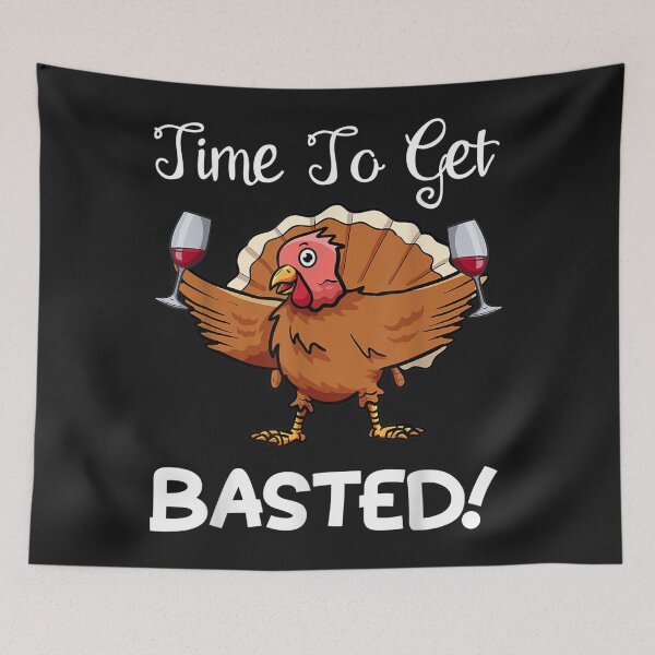 Item preview, Funny Thanksgiving Turkey Wine Drinking  designed and sold by taydyreo.