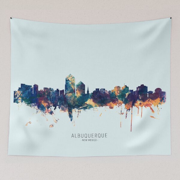 Item preview, Albuquerque New Mexico Skyline designed and sold by ArtPrints.