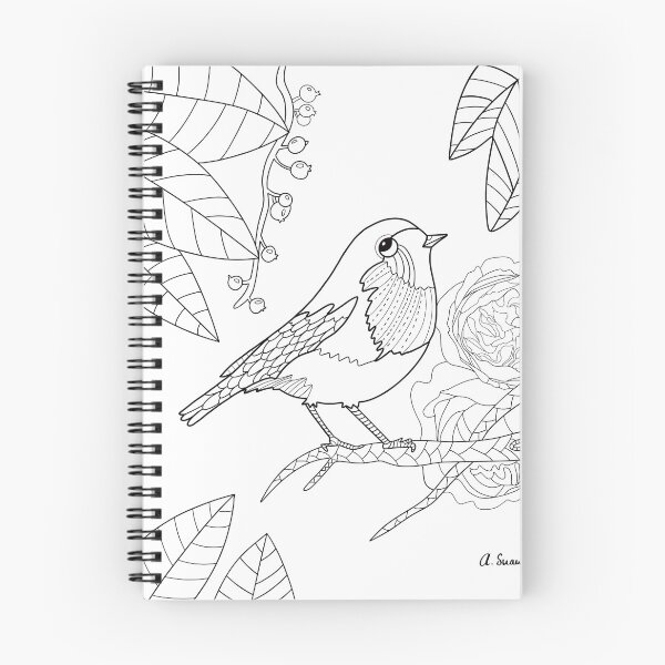 Item preview, Robin linear art designed and sold by Audreysuau.