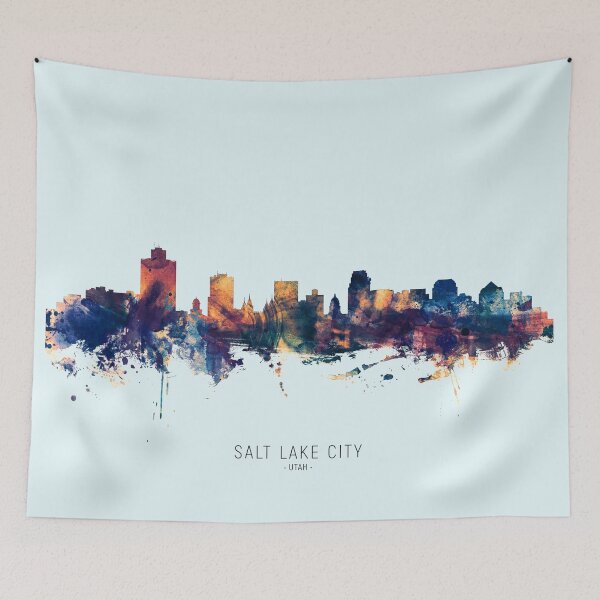 Item preview, Salt Lake City Utah Skyline designed and sold by ArtPrints.