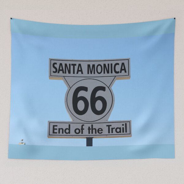 Item preview, Route 66 Sign - End of the Trail - Santa Monica, California designed and sold by AlteredAtelier.