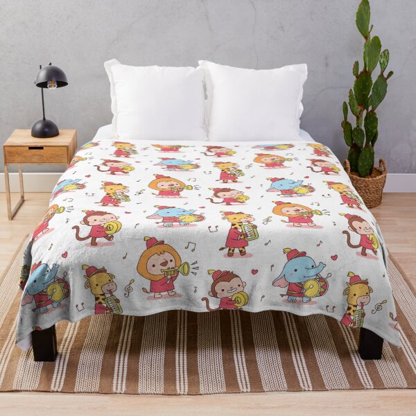 Item preview, Cute Animals Elephant, Giraffe, Monkey and Lion Musical Band designed and sold by rustydoodle.