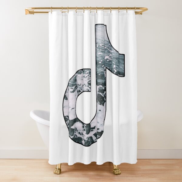 Aesthetic Tik Tok Logo Shower Curtains Redbubble