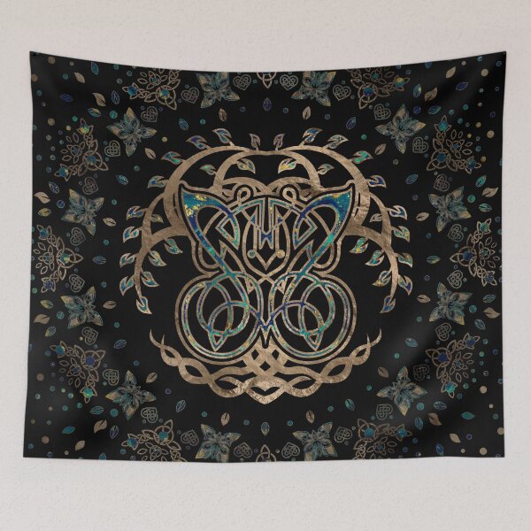Item preview, Butterfly and Tree of life Yggdrasil designed and sold by k9printart.
