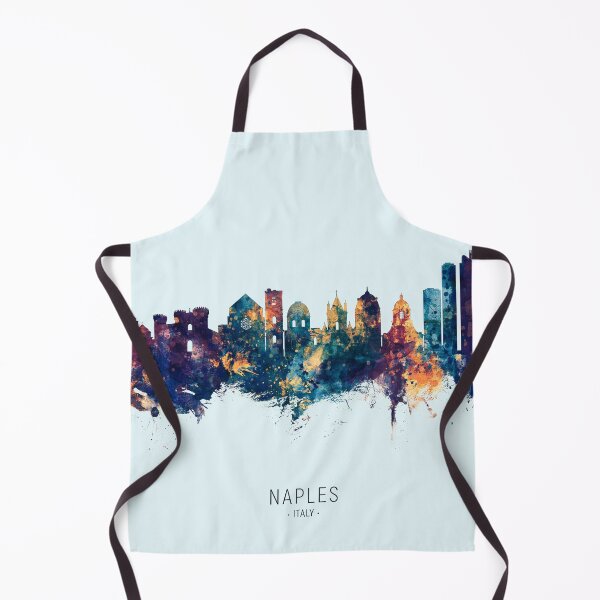 Aperçu de l'œuvre Naples Italy Skyline créée et vendue par ArtPrints.