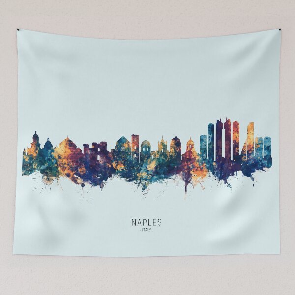 Item preview, Naples Italy Skyline designed and sold by ArtPrints.