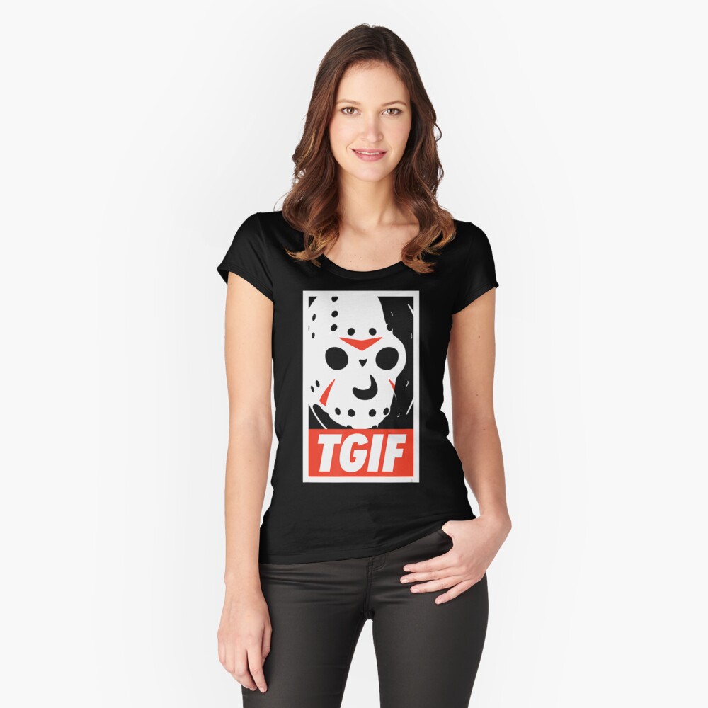 Item preview, Fitted Scoop T-Shirt designed and sold by hoangkimthong.