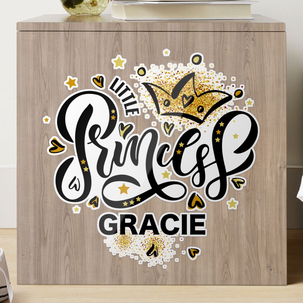 Little princess Gracie cute baby girl Sticker for Sale by Kiwwwi |  Redbubble