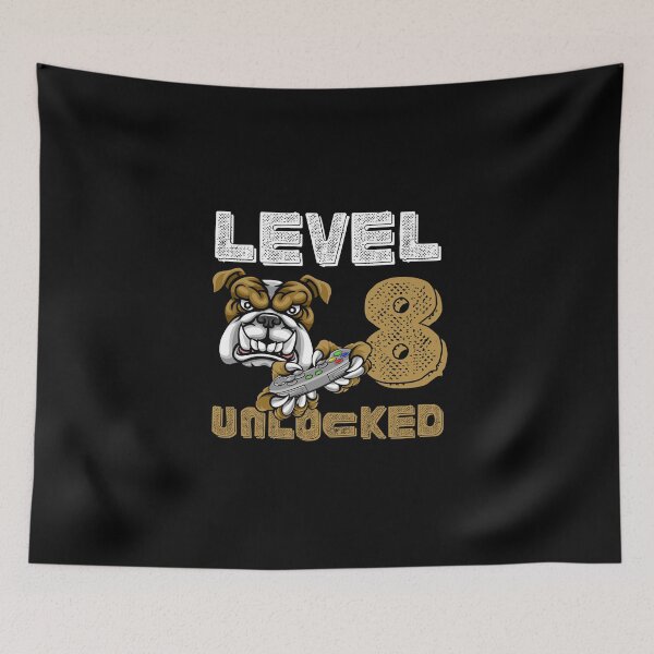 Item preview, LEVEL 8 UNLOCKED, the best gift for gamers designed and sold by NiceSign.