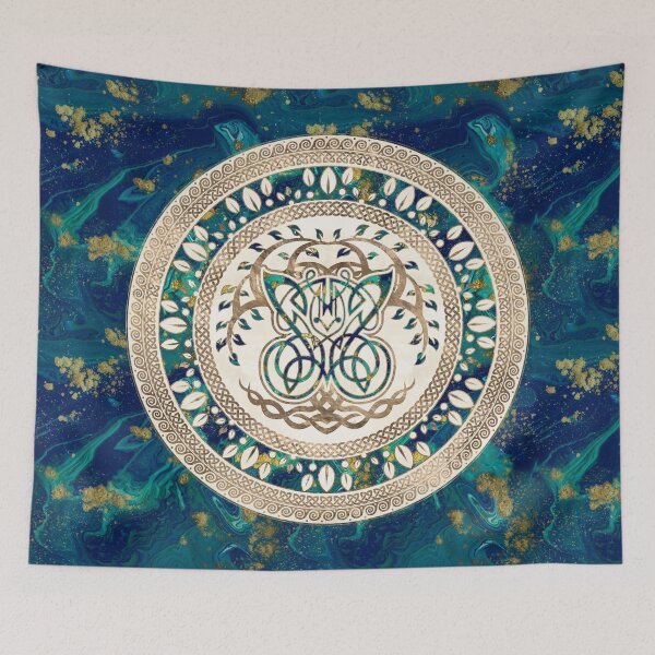 Item preview, Butterfly and Tree of life Yggdrasil designed and sold by k9printart.