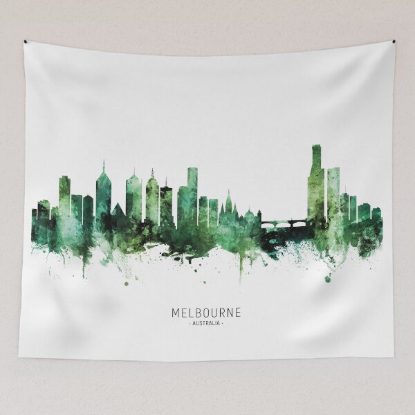 Item preview, Melbourne Australia Skyline designed and sold by ArtPrints.