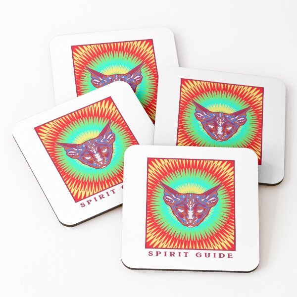 Artikelvorschau, Psychadelic Spirit Guide Cat entworfen und verkauft von Hugs On Drugs.