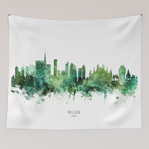 Aperçu de l'œuvre Milan Italy Skyline créée et vendue par ArtPrints.