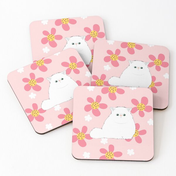 Item preview, Gatito persa y flores designed and sold by lulululupaint.