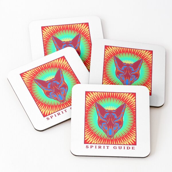 Item preview, Psychadelic Spirit Guide Wolf designed and sold by Hugs On Drugs.