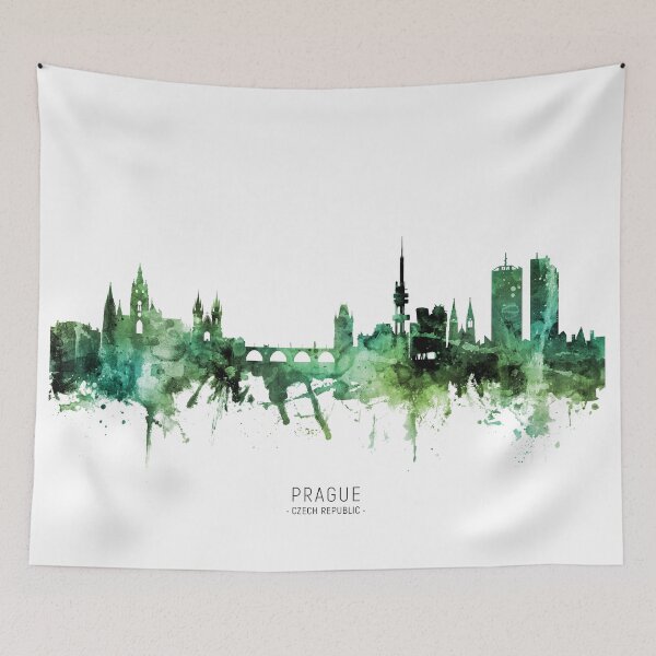 Item preview, Prague (Praha) Czech Republic Skyline designed and sold by ArtPrints.