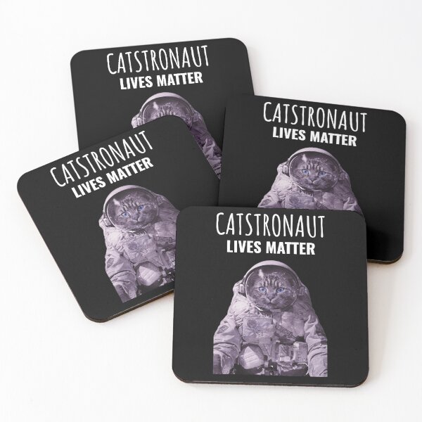 Item preview, CATSTRONAUT LIVES MATTER - FUNNY CAT PUN designed and sold by gaCh438.