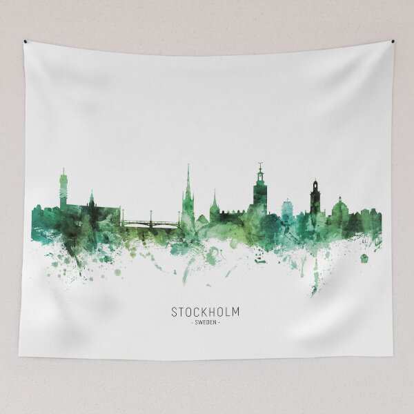 Item preview, Stockholm Sweden Skyline designed and sold by ArtPrints.