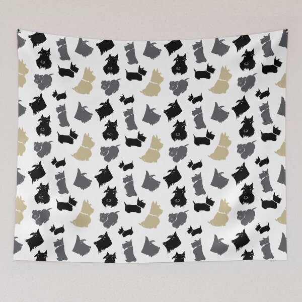 Item preview, Scottie Pattern Neutral Colors By Tinta Design designed and sold by Tintadesigns.