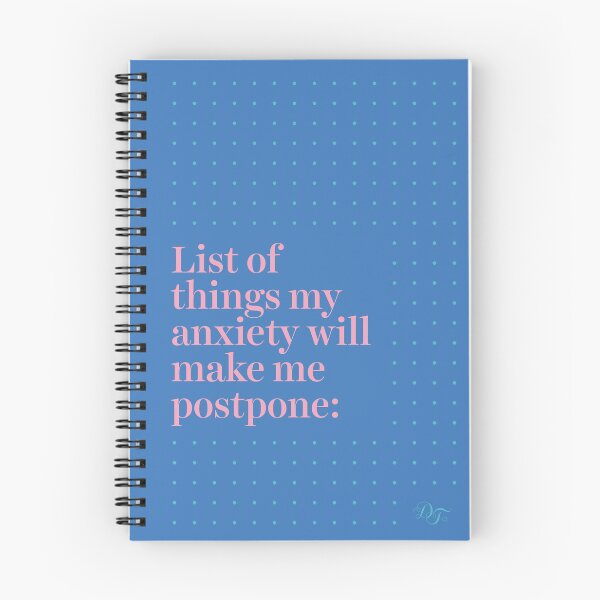 Item preview, List Of Things My Anxiety Will Make Me Postpone designed and sold by Design Therapy.