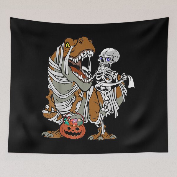 Item preview, Funny Dinosaur Skeleton Riding T Rex Mummy designed and sold by DavidPascall.