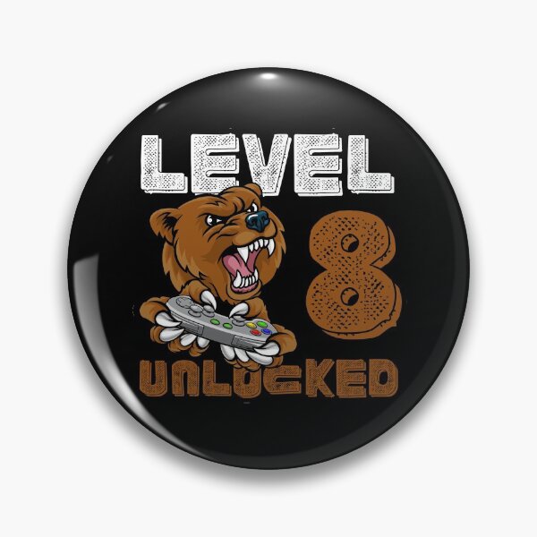 Item preview, LEVEL 8 UNLOCKED, the best gift for gamers designed and sold by NiceSign.