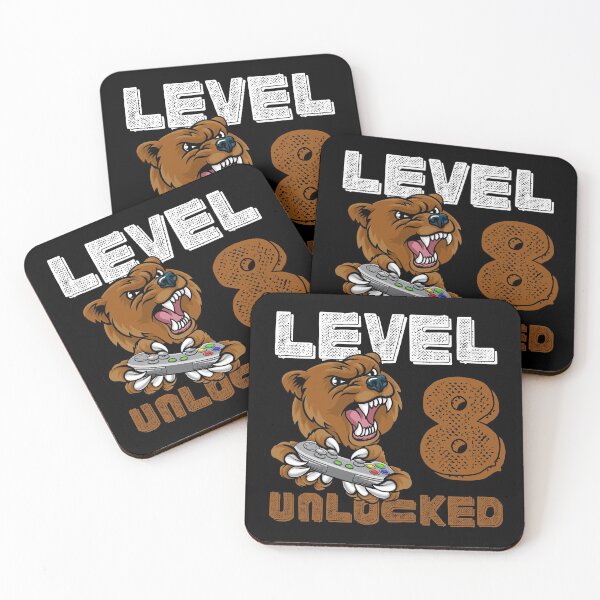 Item preview, LEVEL 8 UNLOCKED, the best gift for gamers designed and sold by NiceSign.