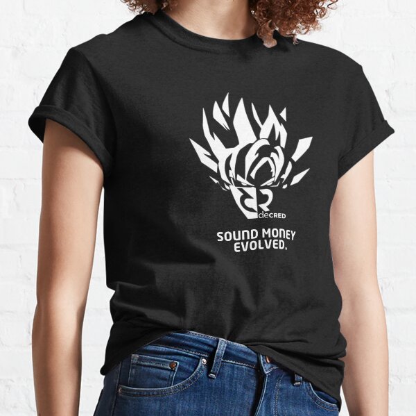 Decred sound money evolved © v1 (Design timestamped by https://timestamp.decred.org/) Classic T-Shirt