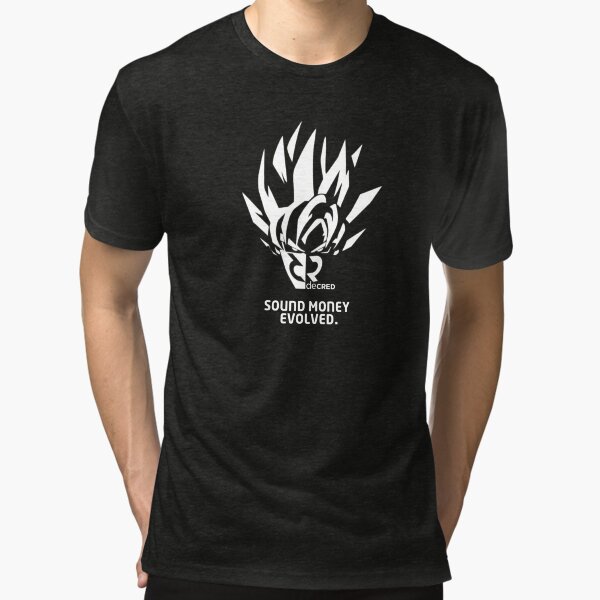 Decred sound money evolved © v1 (Design timestamped by https://timestamp.decred.org/) Tri-blend T-Shirt