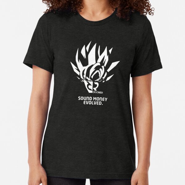 Decred sound money evolved © v1 (Design timestamped by https://timestamp.decred.org/) Tri-blend T-Shirt