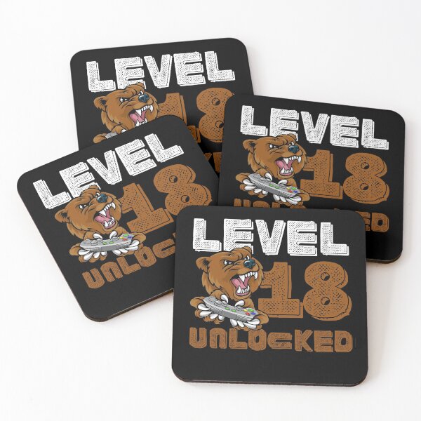 Item preview, LEVEL 18 UNLOCKED, the best gift for gamers designed and sold by NiceSign.