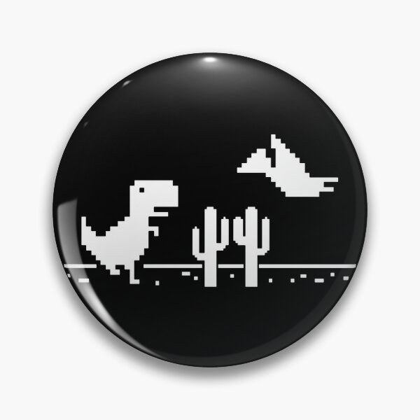 Google Offline Dinosaur Game - Trex Runner Pin for Sale by DannyAndCo