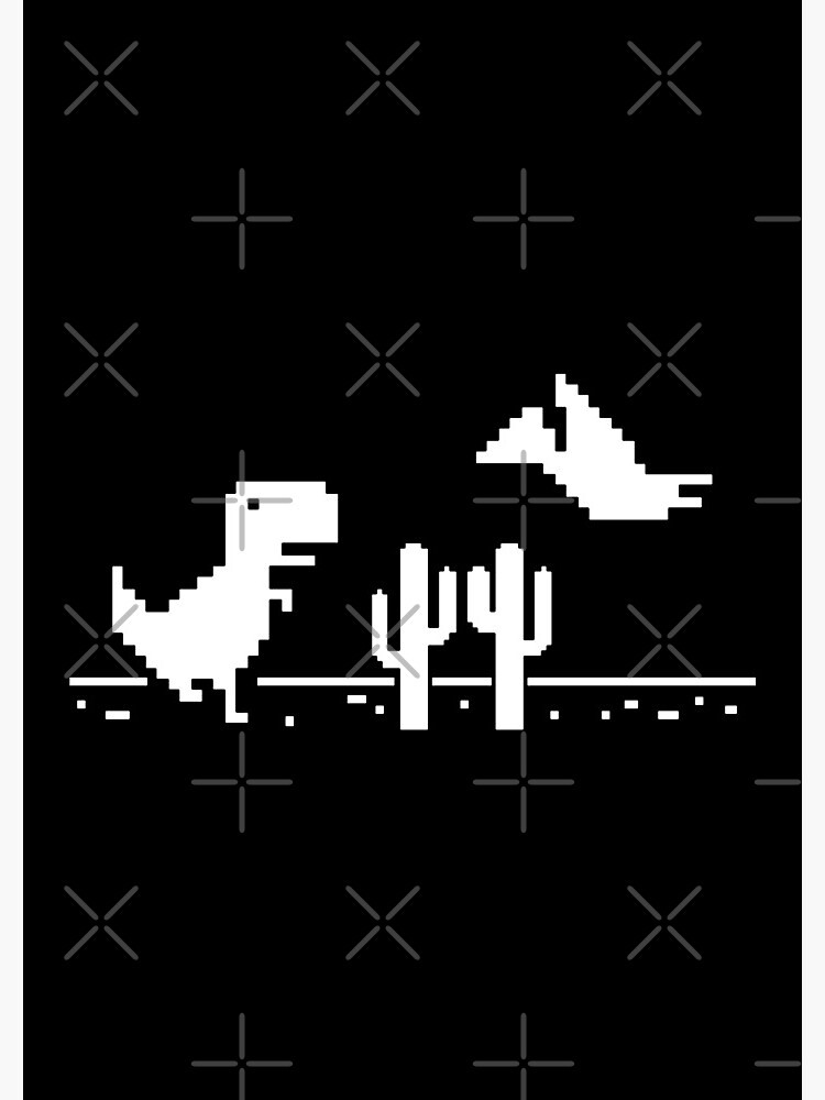 Pixel dinosaur error icon game browser offline Vector Image