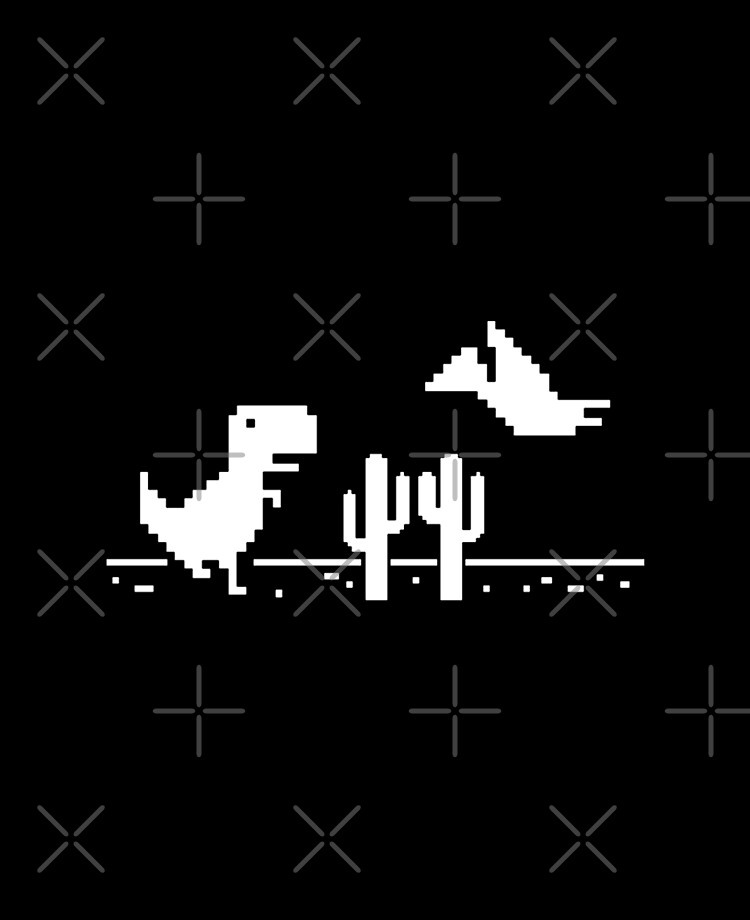 vector illustration no internet dinosaur game offline game , pixel
